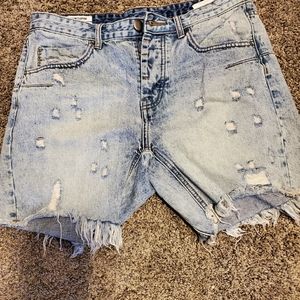 Man X One Teaspoon Denim Cut offs